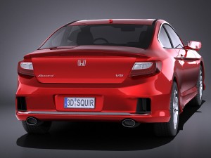 Honda Accord Coupe 2015 vray Modèle 3D