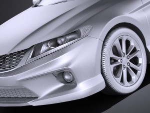 Honda Accord Coupe 2015 vray Modèle 3D