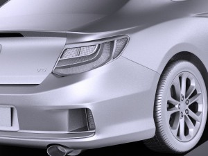 Honda Accord Coupe 2015 vray Modèle 3D
