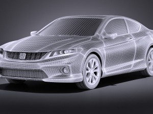 Honda Accord Coupe 2015 vray Modèle 3D
