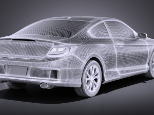 Honda Accord Coupe 2015 vray Modèle 3D