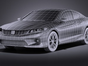 Honda Accord Coupe 2015 vray Modèle 3D