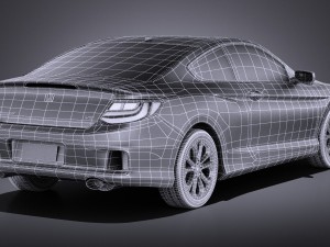 Honda Accord Coupe 2015 vray Modèle 3D