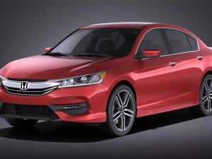 Honda Accord Sport 2017 vray 3D Model