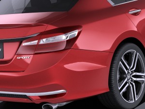 Honda Accord Sport 2017 vray 3D 모델