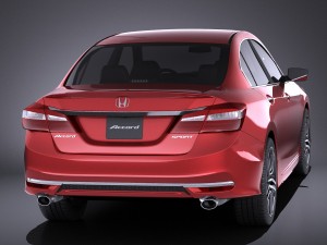 Honda Accord Sport 2017 vray 3D 모델