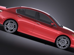 Honda Accord Sport 2017 vray 3D 모델