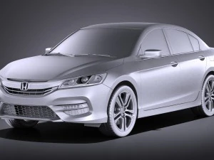 Honda Accord Sport 2017 vray 3D Model