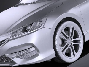 Honda Accord Sport 2017 vray 3D Model