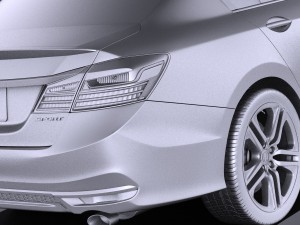 Honda Accord Sport 2017 vray 3D 모델