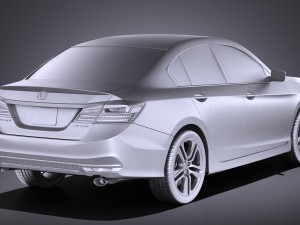 Honda Accord Sport 2017 vray 3D 모델