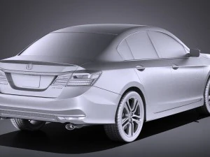 Honda Accord Sport 2017 vray 3D Model