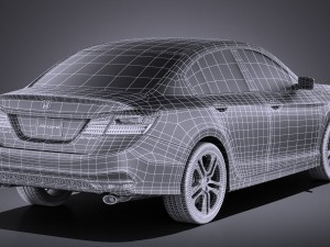 Honda Accord Sport 2017 vray 3D 모델