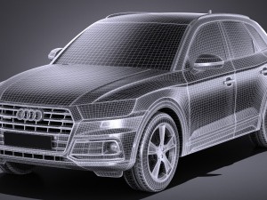Audi Q5 2017 3D Модель