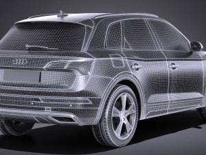 Audi Q5 2017 3D Модель