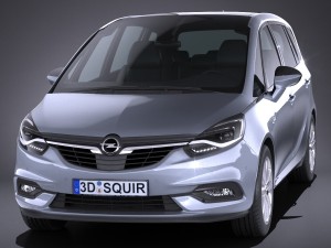 Opel Zafira 2017 3Dモデル