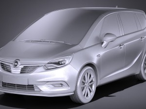 Opel Zafira 2017 3Dモデル