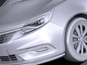 Opel Zafira 2017 3Dモデル