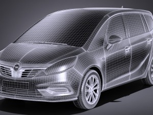 Opel Zafira 2017 3Dモデル