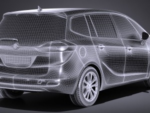 Opel Zafira 2017 3Dモデル