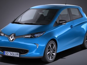 Renault Zoe 2017 3D Model