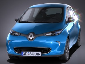 Renault Zoe 2017 3Dモデル