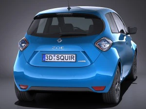 Renault Zoe 2017 3D Model