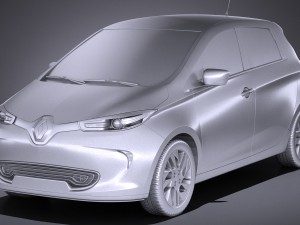 Renault Zoe 2017 3Dモデル