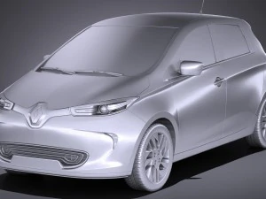Renault Zoe 2017 3D Model