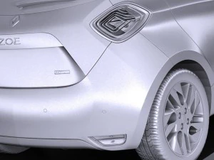 Renault Zoe 2017 3D Model