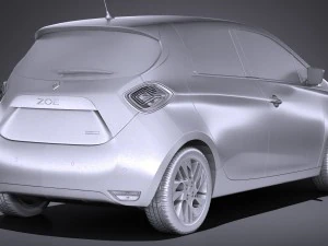 Renault Zoe 2017 3D Model