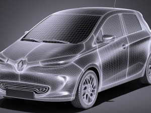 Renault Zoe 2017 3Dモデル