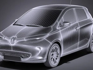 Renault Zoe 2017 3D Model