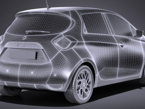 Renault Zoe 2017 3Dモデル