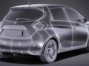Renault Zoe 2017 3D Model
