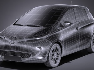 Renault Zoe 2017 3Dモデル