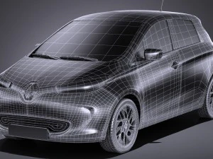 Renault Zoe 2017 3D Model