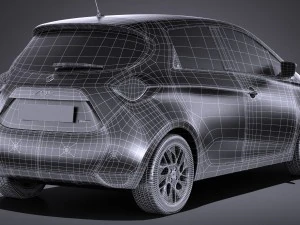 Renault Zoe 2017 3D Model