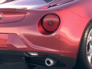 Alfa Romeo 4C Spider 2017 Desert Studio Modello 3D