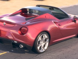 Alfa Romeo 4C Spider 2017 Desert Studio Modello 3D