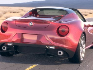 Alfa Romeo 4C Spider 2017 Desert Studio Modello 3D