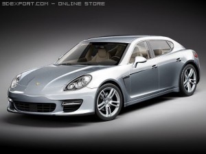 Porsche Panamera 2010 3D Model
