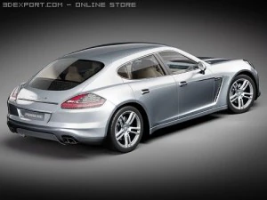 Porsche Panamera 2010 3D Model