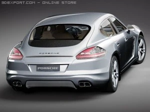 Porsche Panamera 2010 3D Model