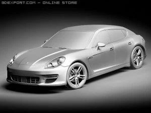 Porsche Panamera 2010 3D Model