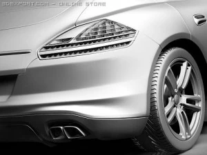 Porsche Panamera 2010 3D Model