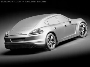 Porsche Panamera 2010 3D Model