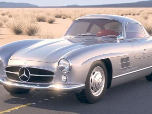 Mercedes-Benz 300SL Gullwing W198 1955 3D Model