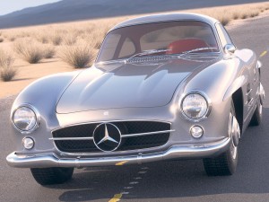 Mercedes-Benz 300SL Gullwing W198 1955 Modello 3D