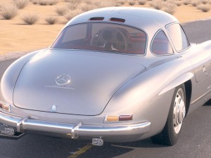 Mercedes-Benz 300SL Gullwing W198 1955 Modello 3D